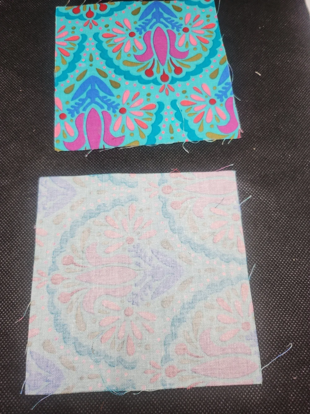 2 4.75 inch precut cotton fabric squares